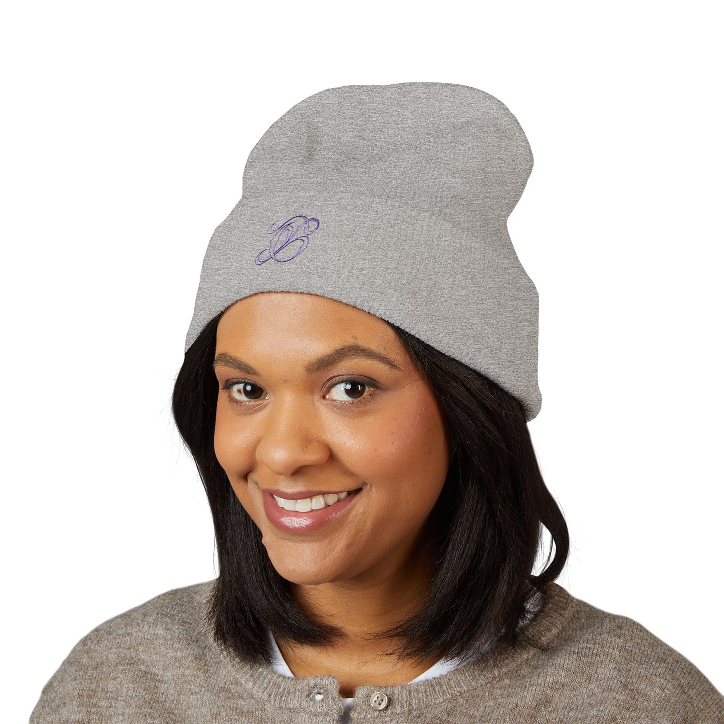 Elegant Monogram Cuffed Beanie - Custom Embroidery, Perfect Gift for Him/Her, Winter Accessory, Cozy Hat, Personalized Style