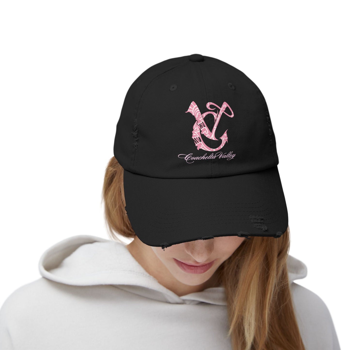 Stylish Unisex Distressed Cap with Anchor Design - Trendy Headwear for Casual Outings, Gifts, Summer Beach Days, Outdoor Adventures