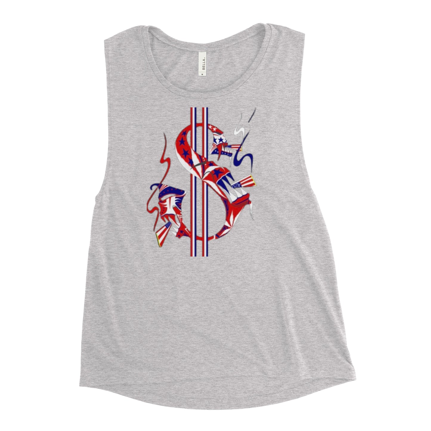 American Money Sign Ladies’ Muscle Tank