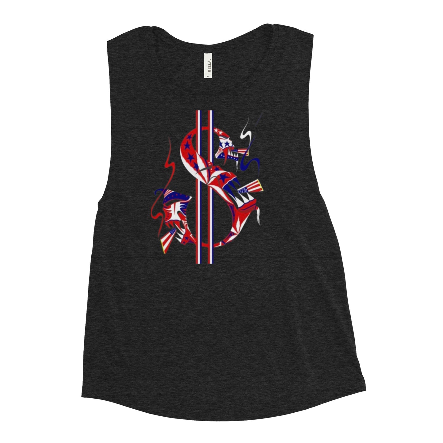 American Money Sign Ladies’ Muscle Tank