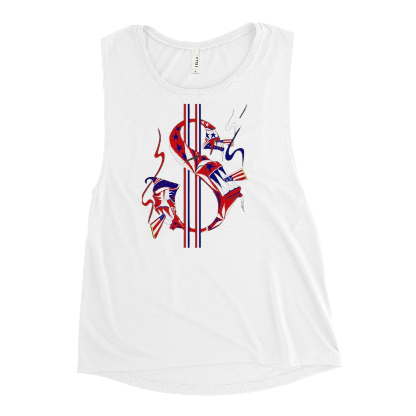 American Money Sign Ladies’ Muscle Tank
