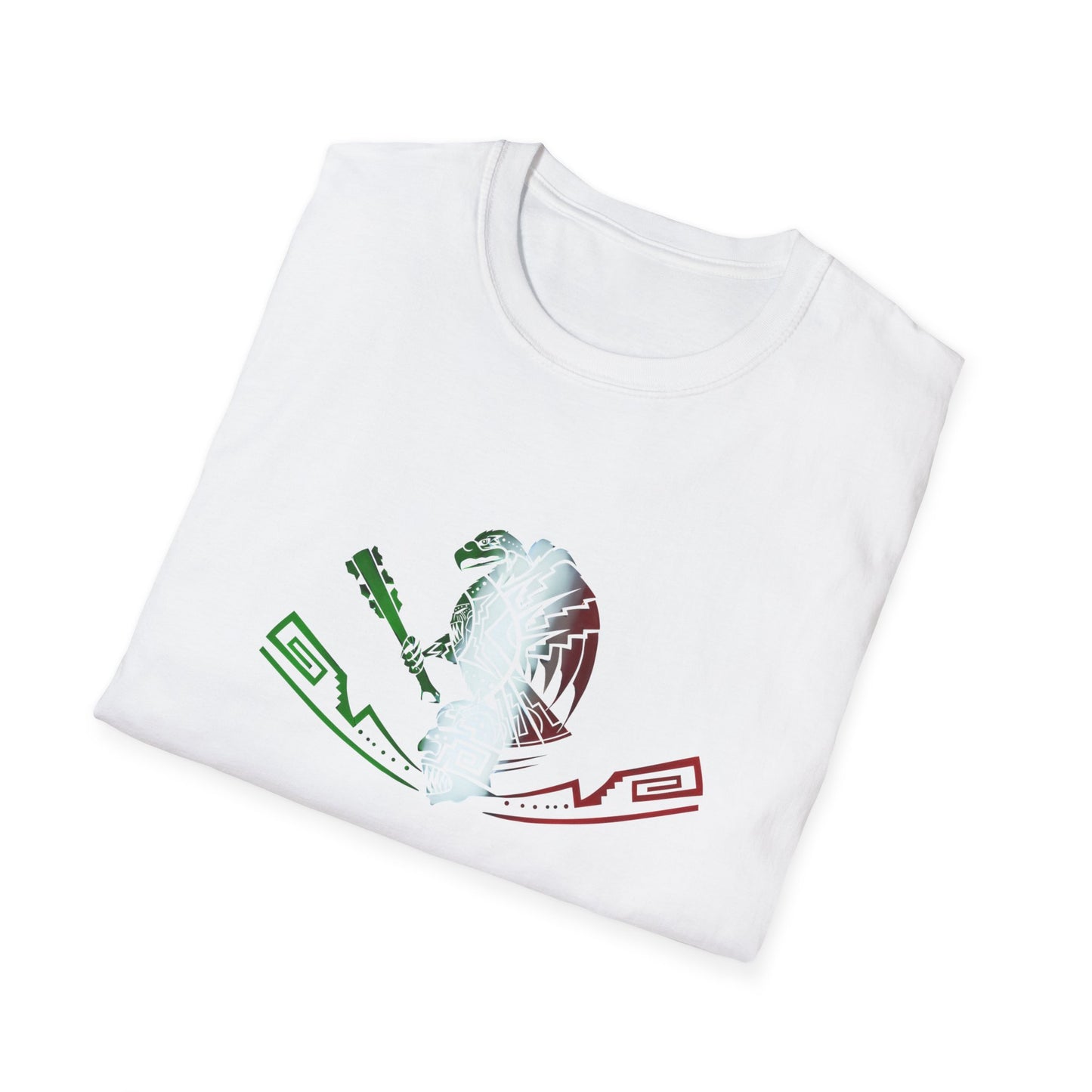 Softstyle T-Shirt Eagle Mexican Flag Colors