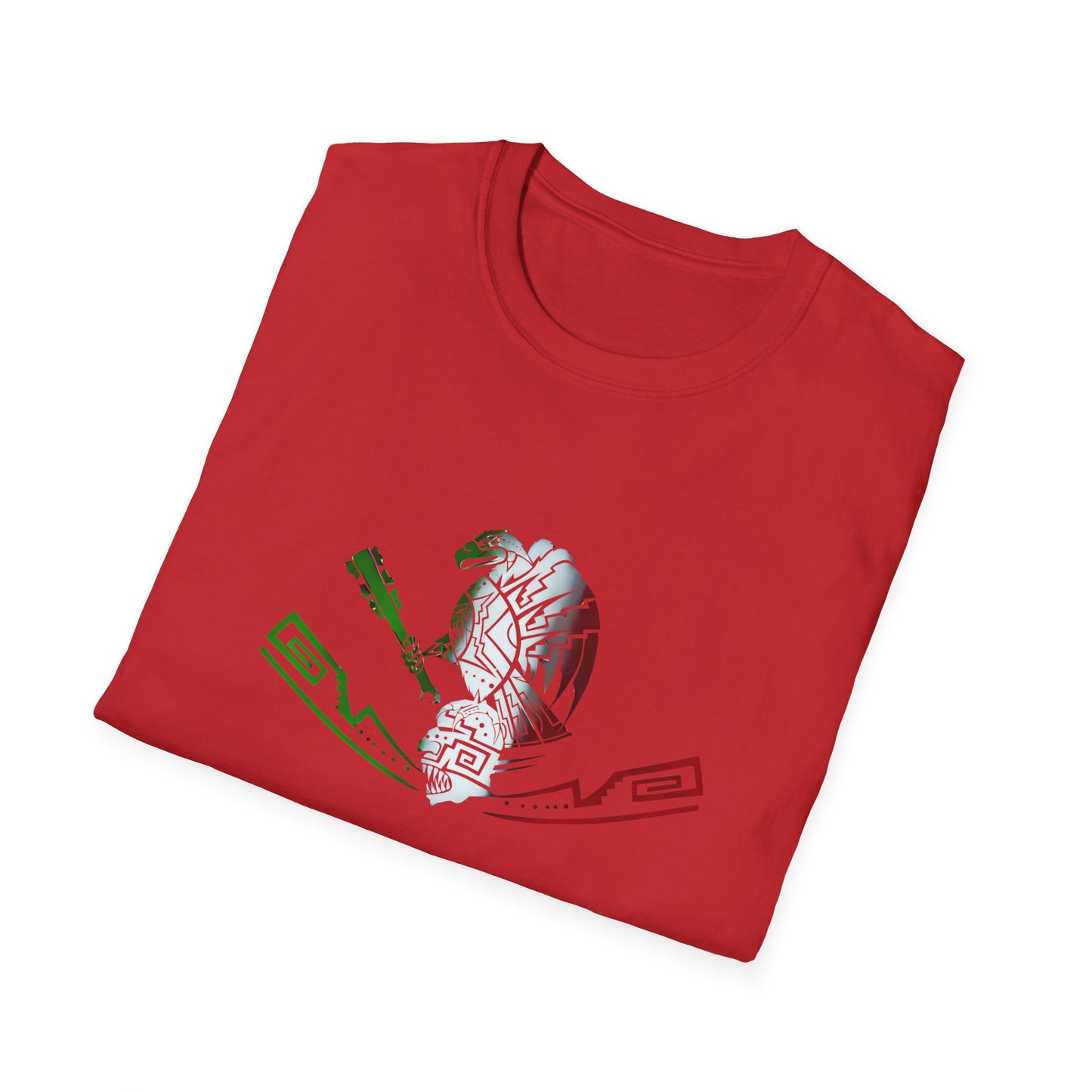 Softstyle T-Shirt Eagle Mexican Flag Colors