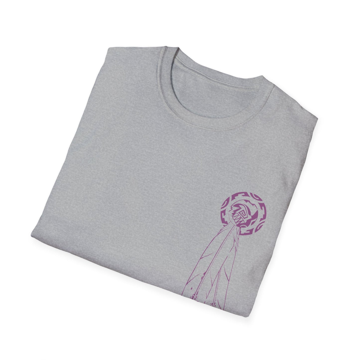 Feather Graphic Tee - Palm Springs Native American Lavender Feather