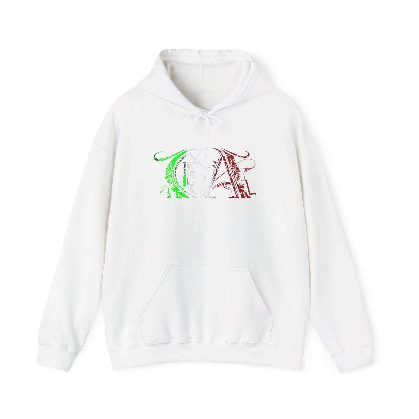 CA Green White Red Tribal Hoodie