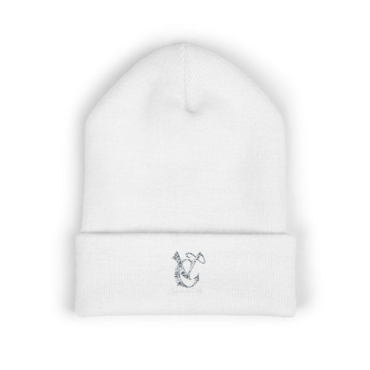 Stylish Embroidered Cuffed Beanie | Cozy Winter Hat,  Gifts for Him, Her, Casual Accessories, Beanie for All Seasons
