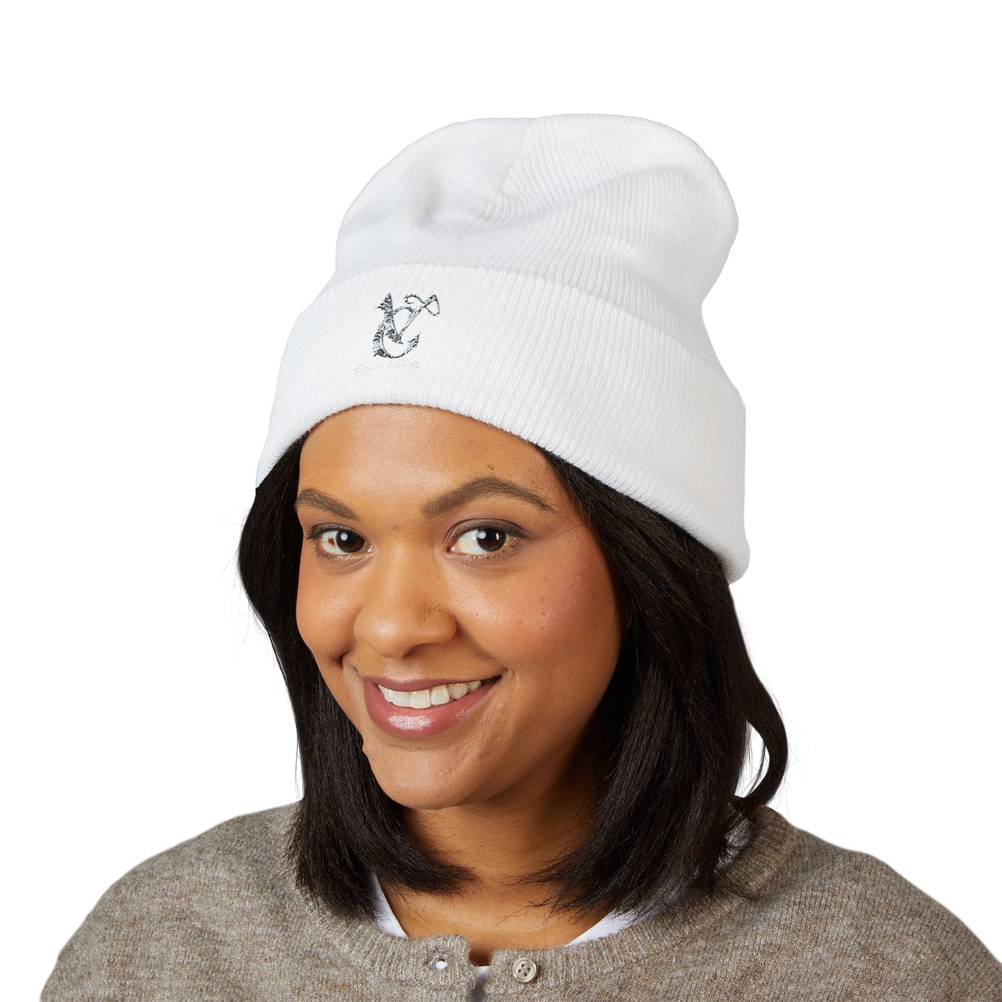 Stylish Embroidered Cuffed Beanie | Cozy Winter Hat,  Gifts for Him, Her, Casual Accessories, Beanie for All Seasons