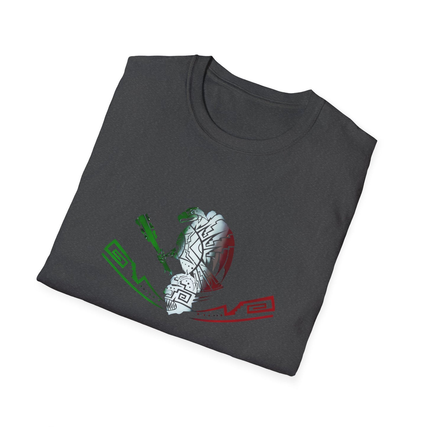 Softstyle T-Shirt Eagle Mexican Flag Colors