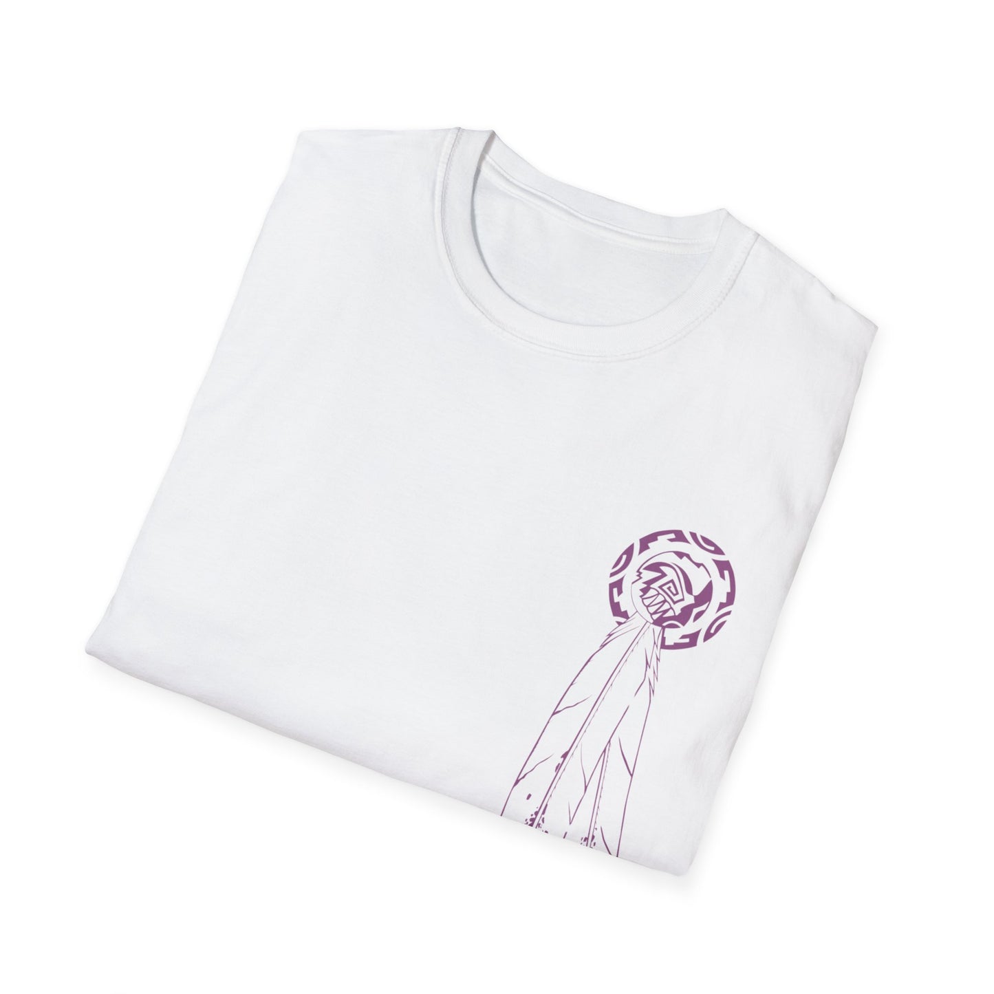 Feather Graphic Tee - Palm Springs Native American Lavender Feather