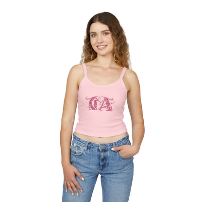 Women's Spaghetti Strap Tank Top, Pink CA