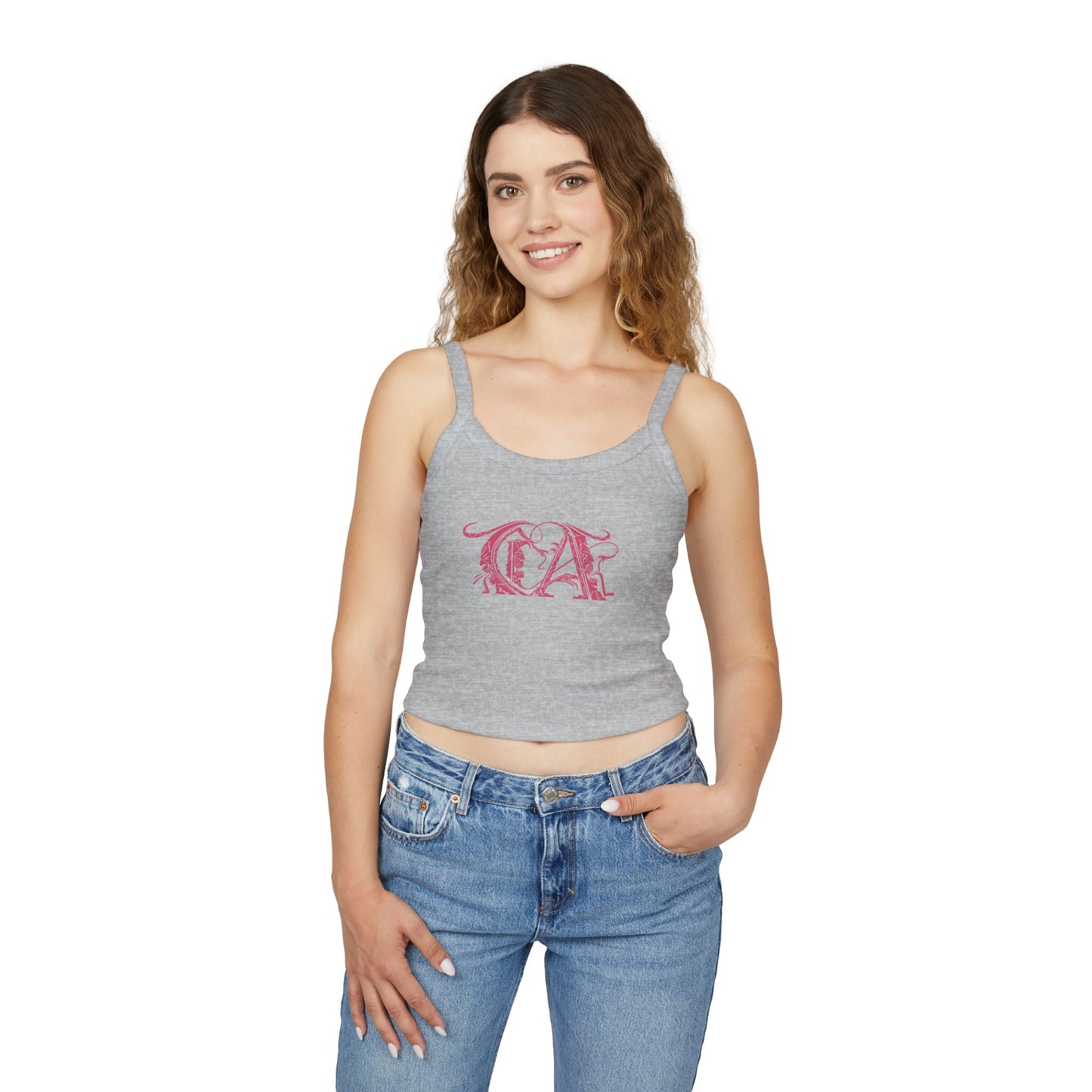 Women's Spaghetti Strap Tank Top, Pink CA
