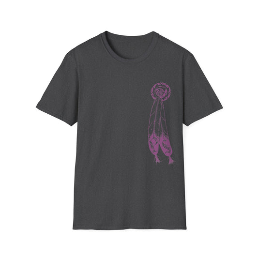 Feather Graphic Tee - Palm Springs Native American Lavender Feather