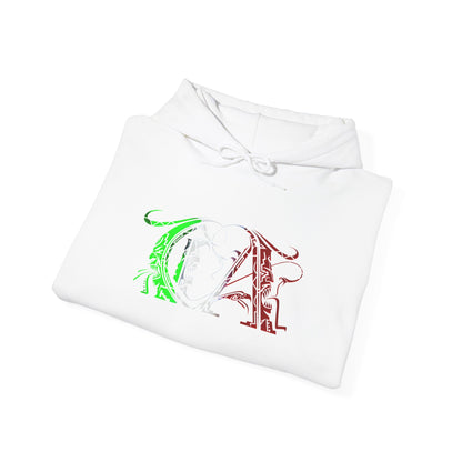 CA Green White Red Tribal Hoodie