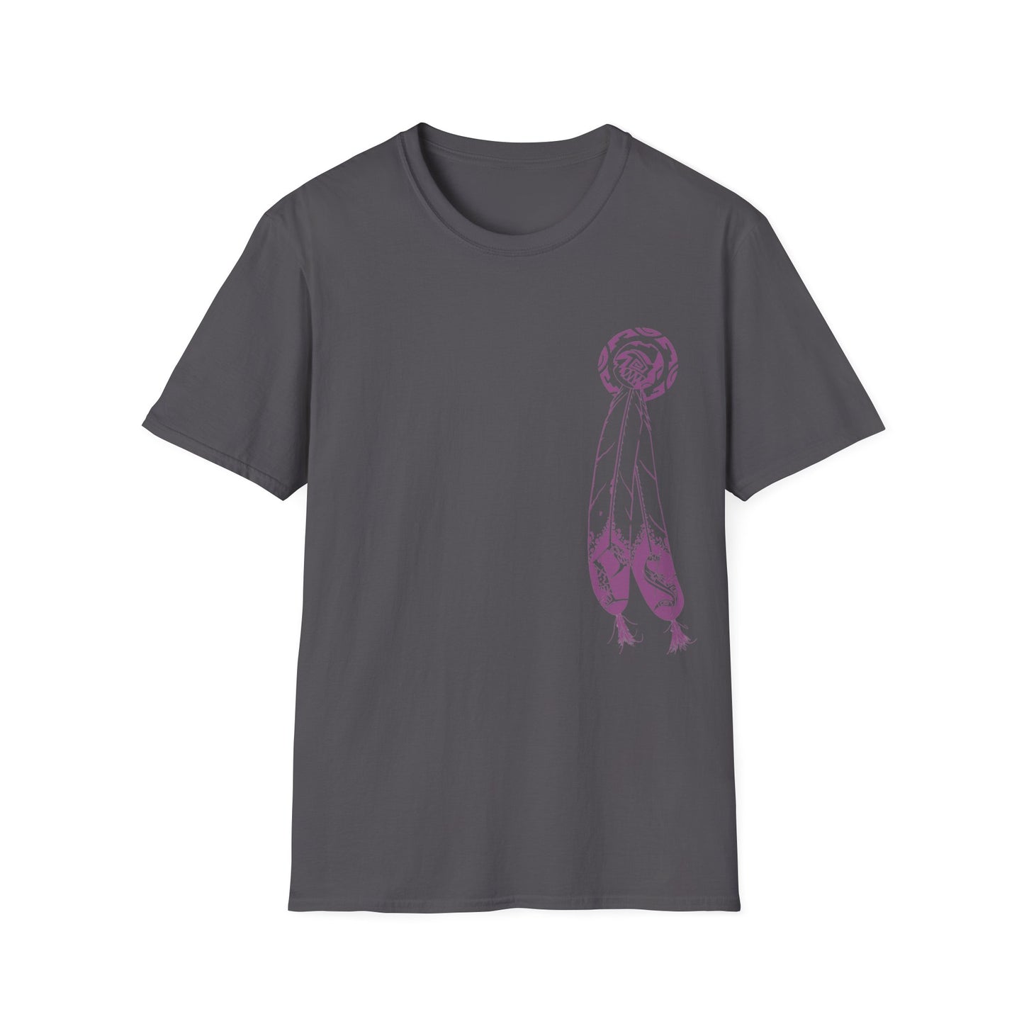 Feather Graphic Tee - Palm Springs Native American Lavender Feather