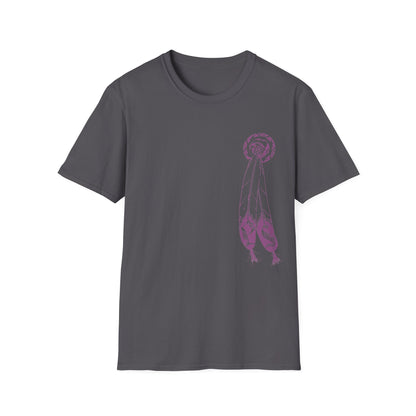 Feather Graphic Tee - Palm Springs Native American Lavender Feather