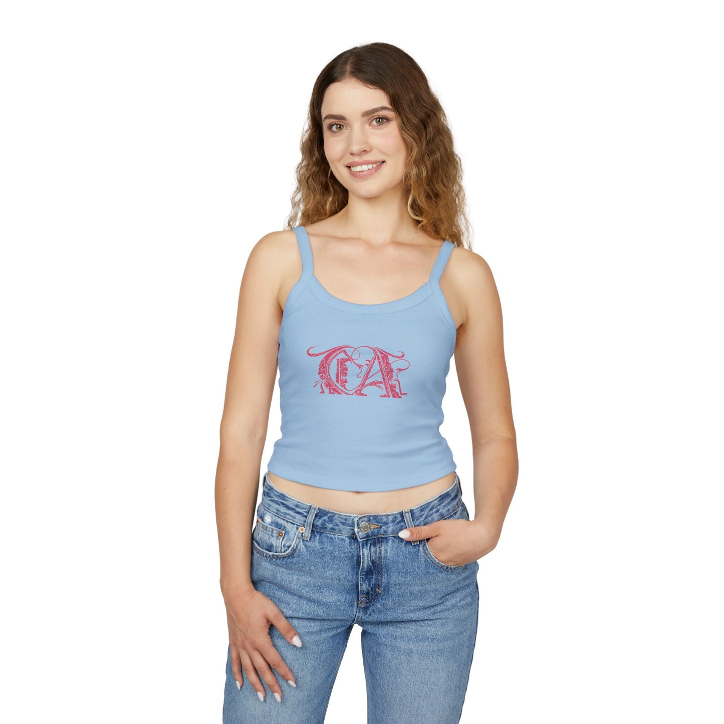 Women's Spaghetti Strap Tank Top, Pink CA