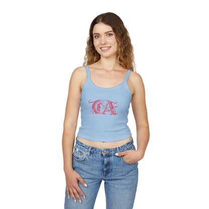 Women's Spaghetti Strap Tank Top, Pink CA