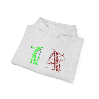 CA Green White Red Tribal Hoodie