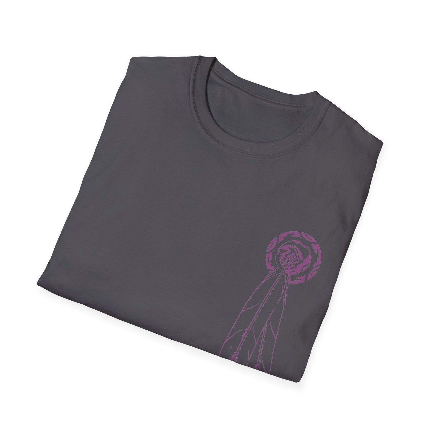 Feather Graphic Tee - Palm Springs Native American Lavender Feather