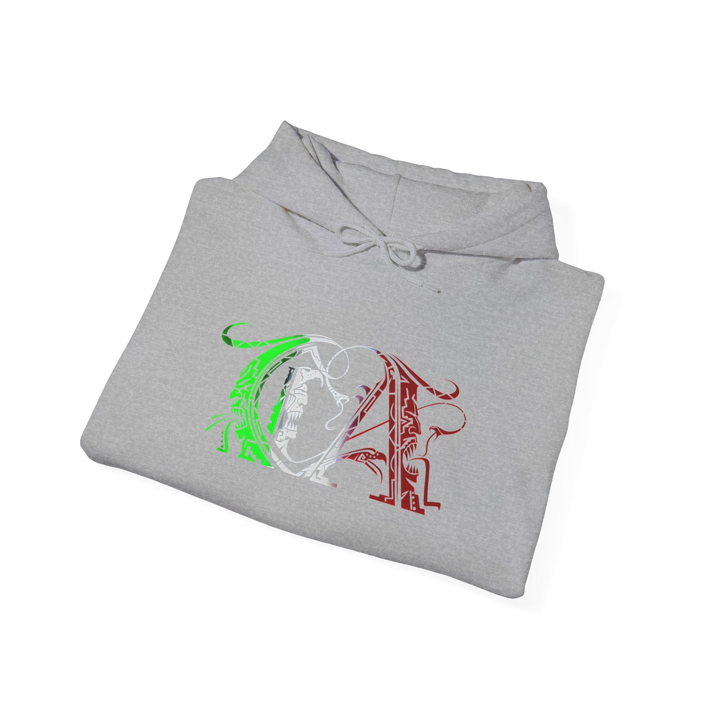 CA Green White Red Tribal Hoodie