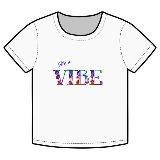 It’s a Vibe Rainbow Organic Rib Baby Tee