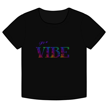 It’s a Vibe Rainbow Organic Rib Baby Tee