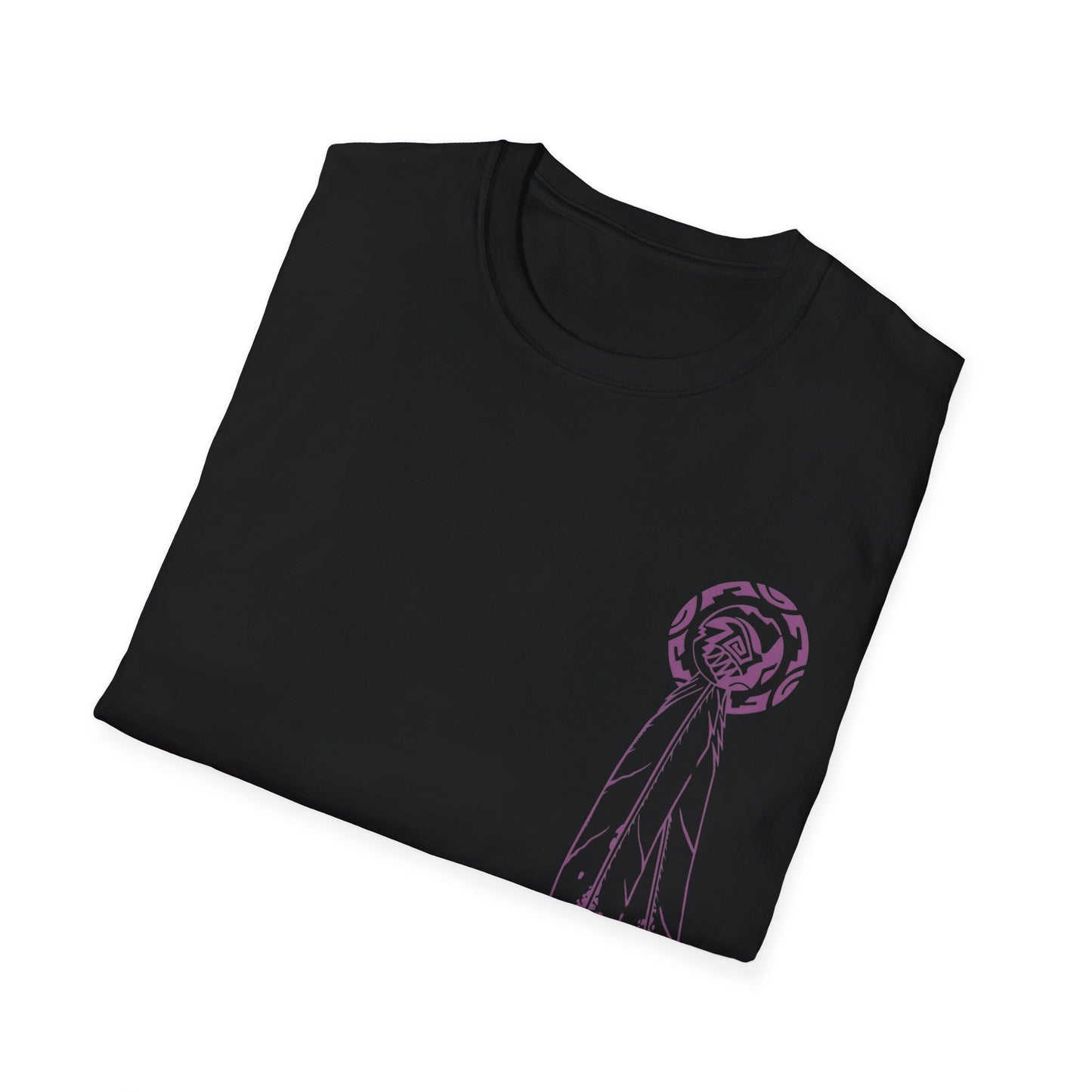 Feather Graphic Tee - Palm Springs Native American Lavender Feather