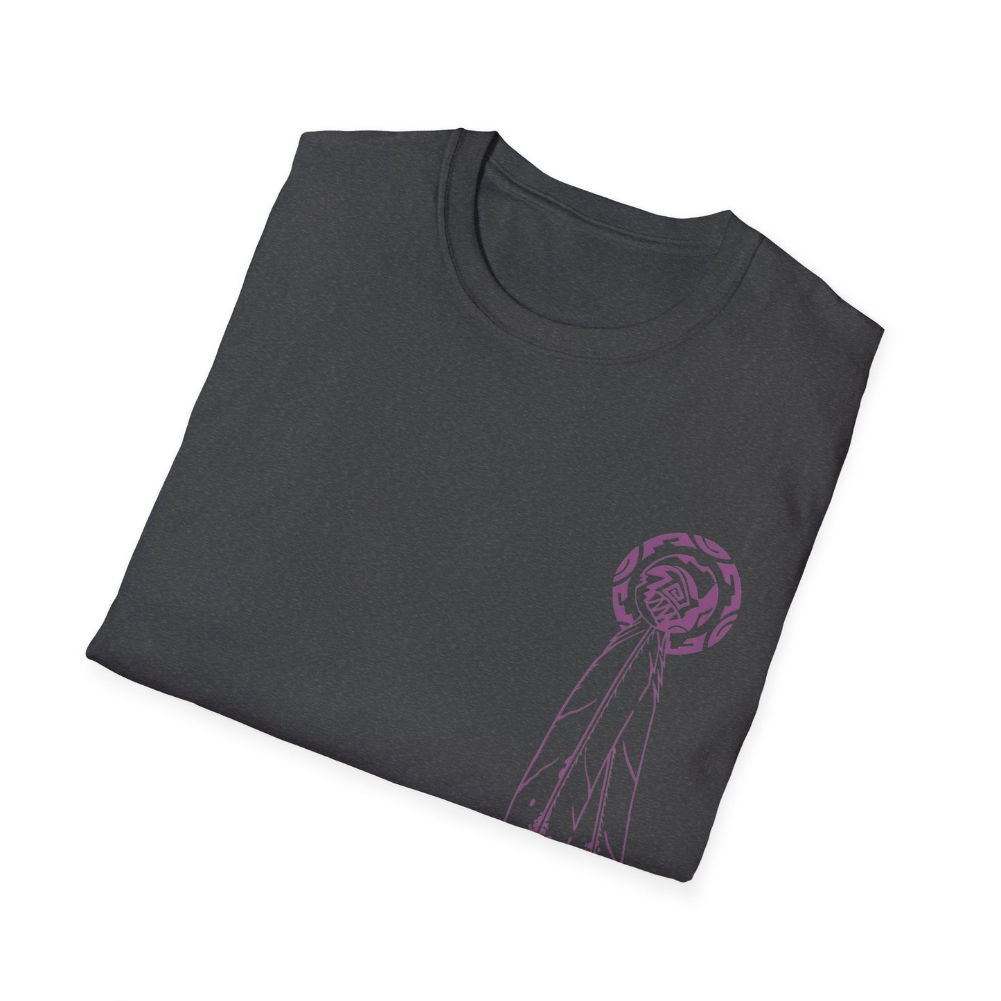Feather Graphic Tee - Palm Springs Native American Lavender Feather