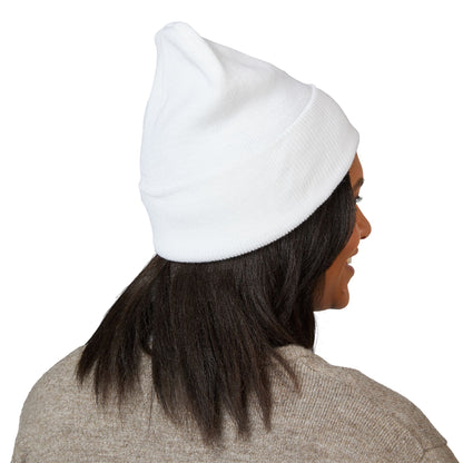 Stylish Embroidered Cuffed Beanie | Cozy Winter Hat,  Gifts for Him, Her, Casual Accessories, Beanie for All Seasons