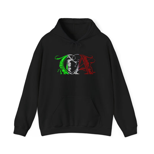 Green, Red and White CA Mexican Hoodie