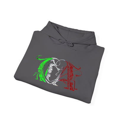Green, Red and White CA Mexican Hoodie
