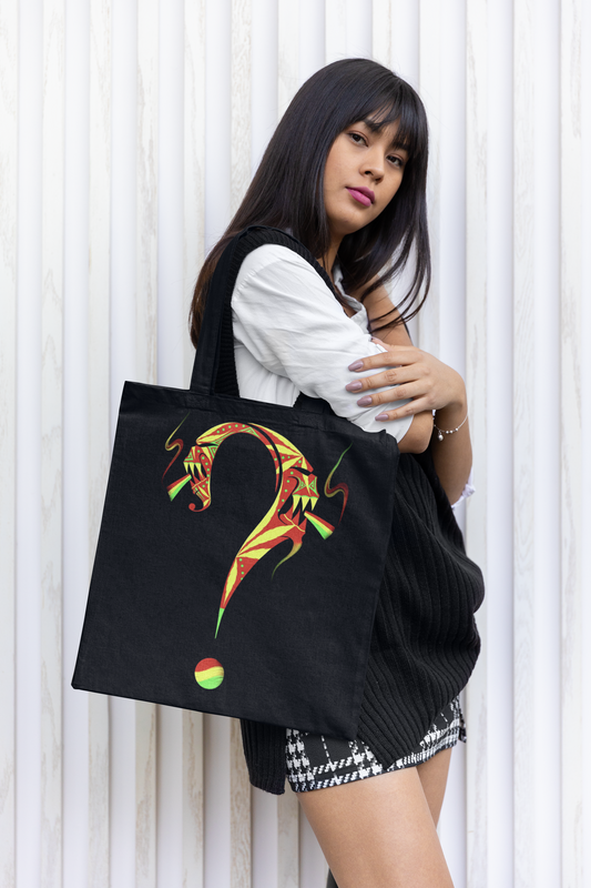 Question mark tote bag