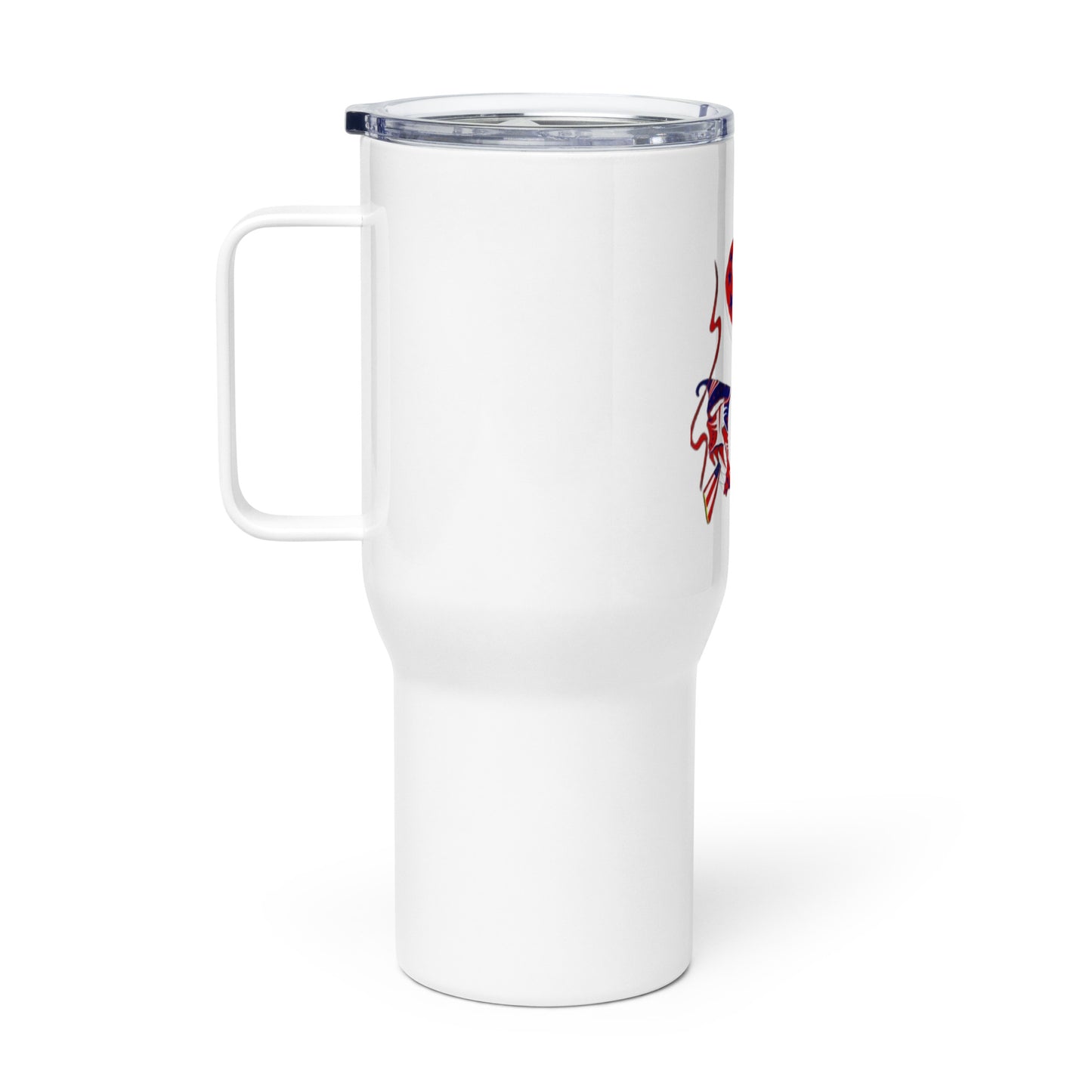 Tribal Money Sign Travel mug with a handle
