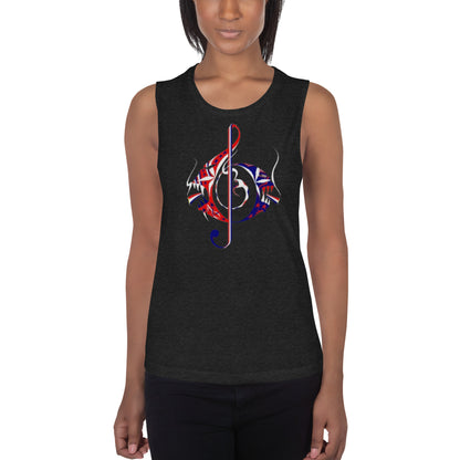 American Music Note Ladies’ Muscle Tank