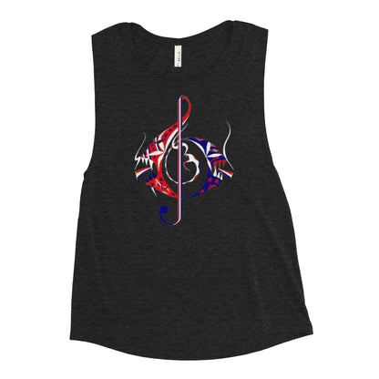 American Music Note Ladies’ Muscle Tank