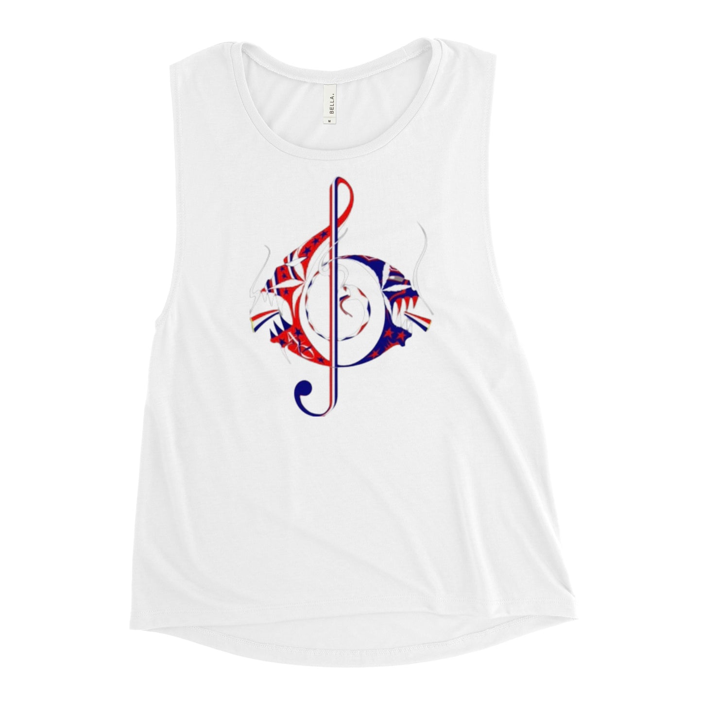 American Music Note Ladies’ Muscle Tank