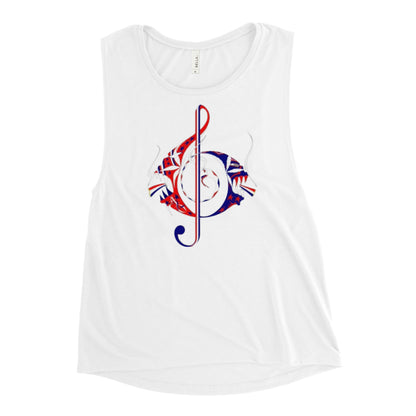 American Music Note Ladies’ Muscle Tank