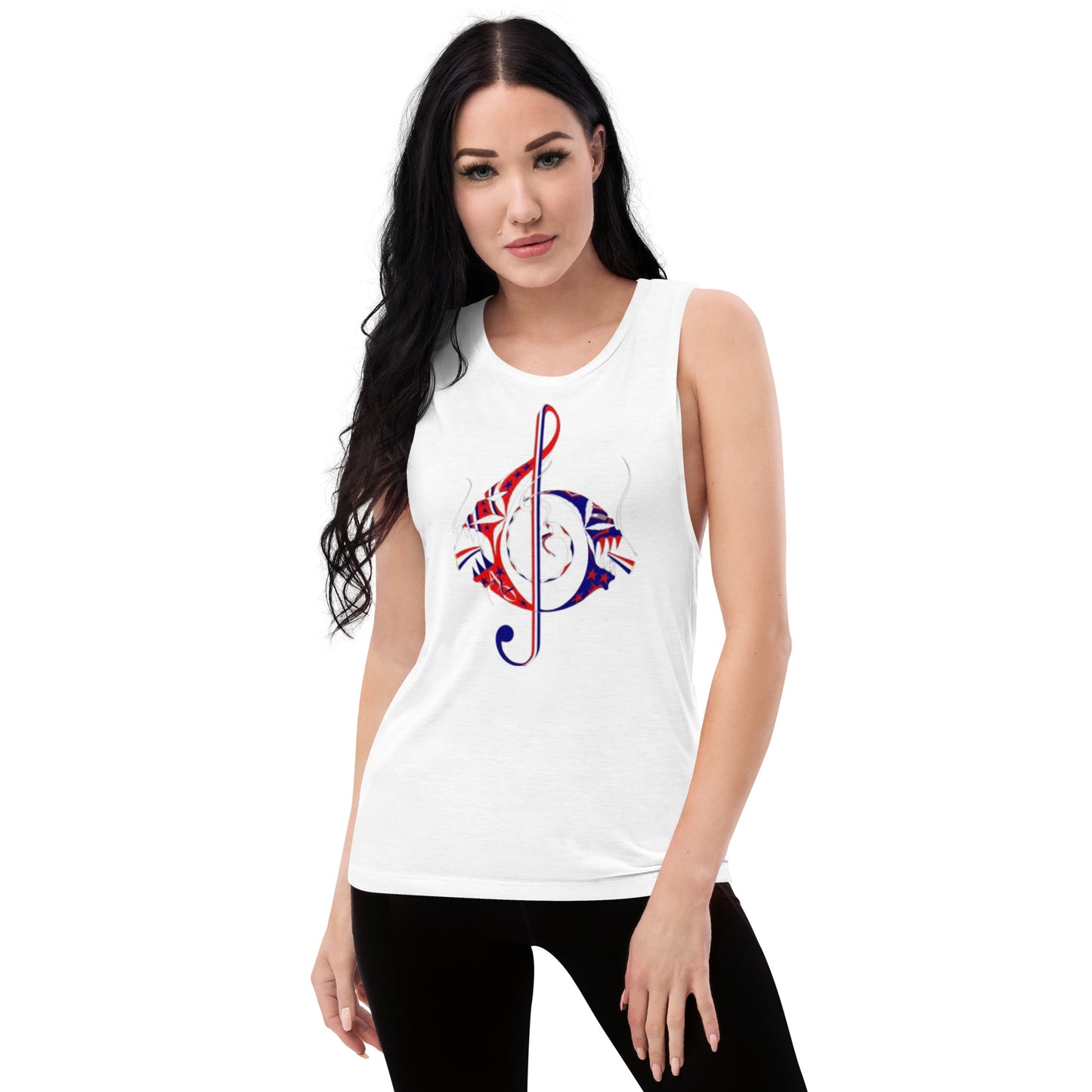 American Music Note Ladies’ Muscle Tank